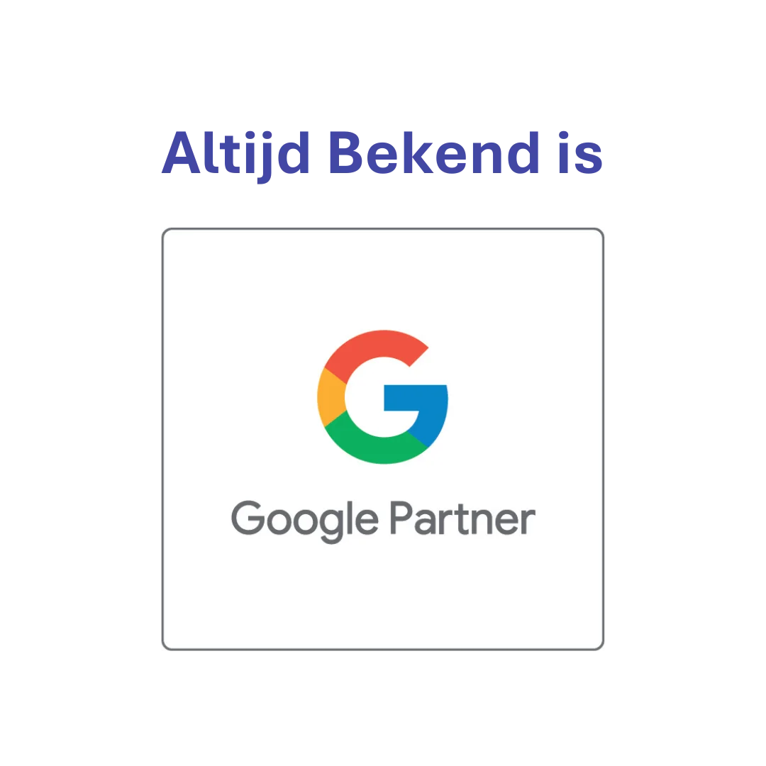 Wij zijn Google Partner!