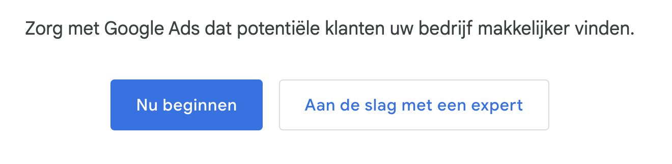 Aan de slag met Google Ads