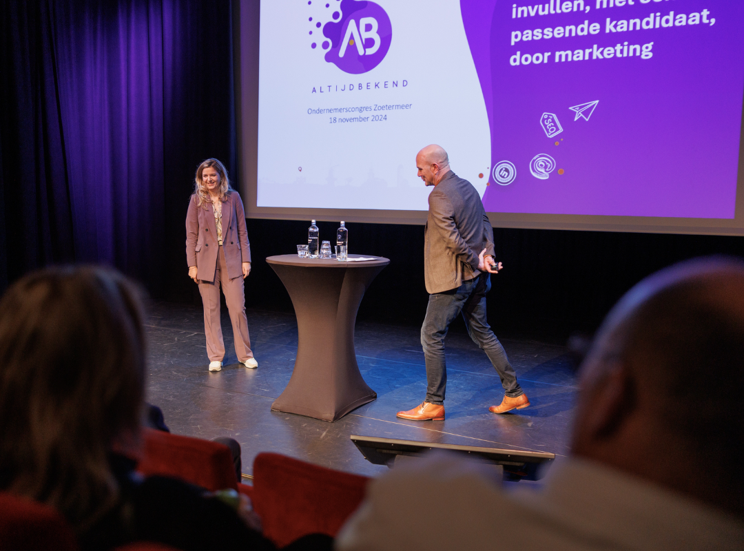 Dennis en Marleen op het ondernemerscongres